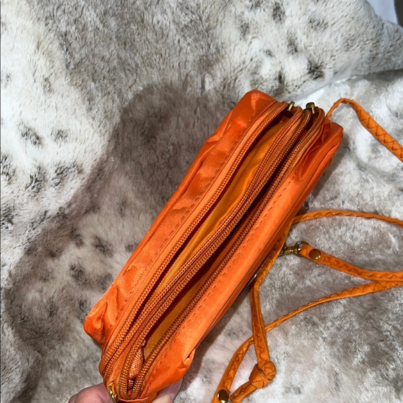 Longchamp Orange Nylon Pouch - Picture 6 of 8